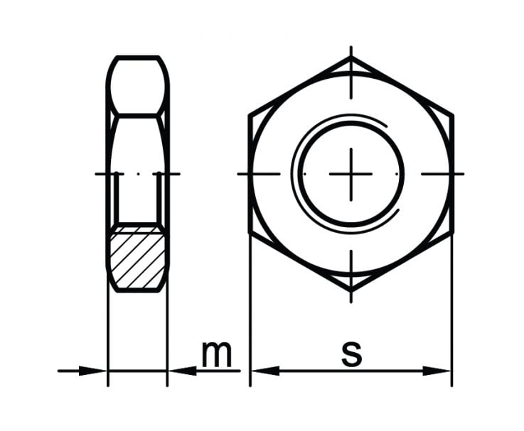 DIN 439 Nakrętki niskie v2