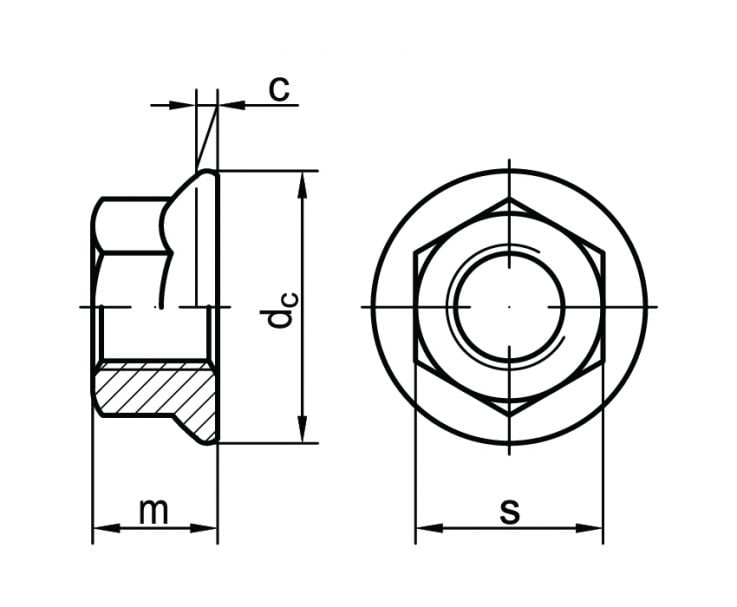DIN 6923 Nakręki kołnierzowe v2