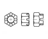 DIN 935 Nakrętki koronowe v2